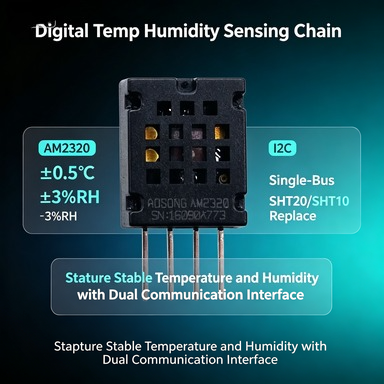 Muscle Sensor Emg - เซ็นเซอร์วัดอุณหภูมิและความชื้น AM2320 1 ชิ้น, 3.1-5.5V I2C,