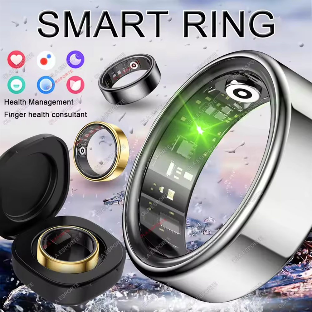 Temperature Ring Skin - แหวนอัจฉริยะ R09 รุ่นใหม่ สำหรับผู้ชายและผู้หญิง พร้อมเคสชาร์จ วัดอัตราการเต้นของหัวใจ