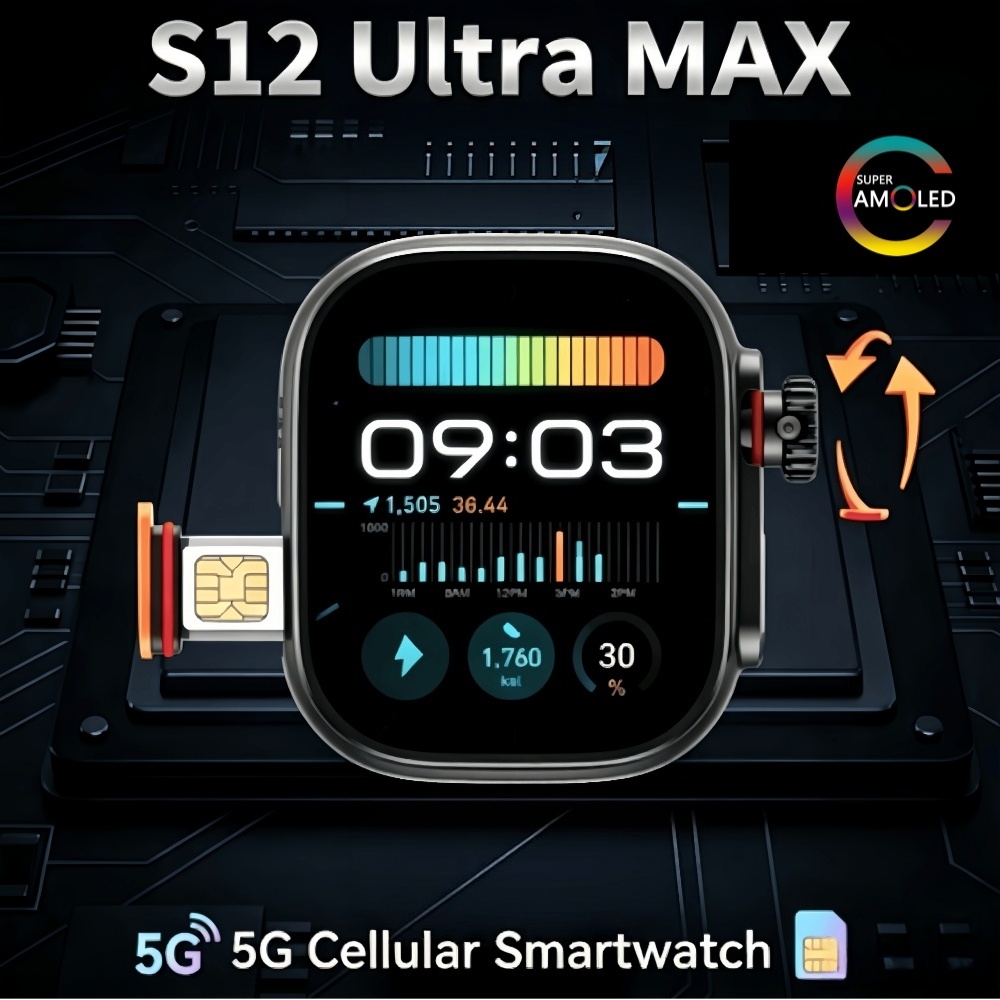 สมาร์ทวอทช์รุ่น S12 Ultra MAX  - Fall Detection Watch บทวิจารณ์และราคา